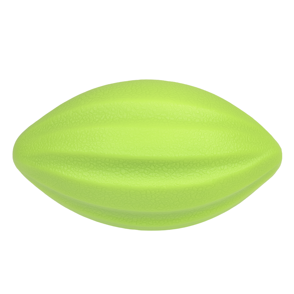 Brinquedo de futebol com guizo para cães - Bola de dentição verde em borracha ecológica resistente para filhotes, alívio para mastigação e diversão interativa