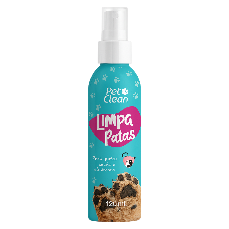 Spray higienizador de patas para cães e gatos - limpeza rápida sem água - kit com 2 unidades - remove sujeiras e micróbios - hidrata coxins - praticidade para passeios