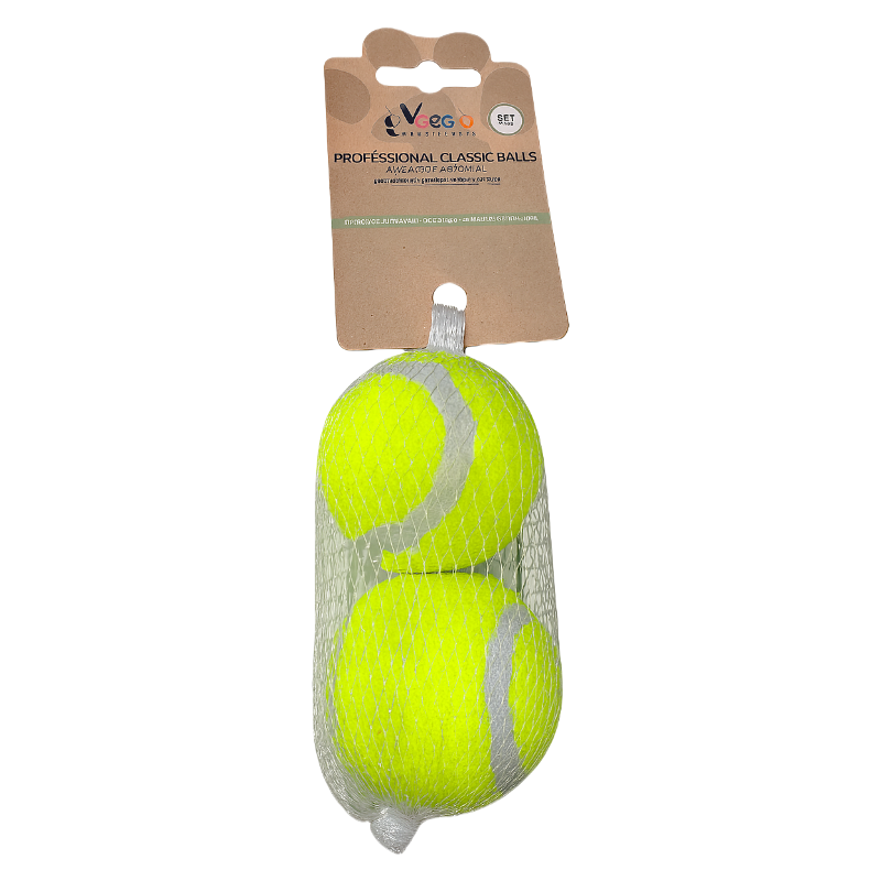 Bola de tênis saltitante com guizo para cães - Brinquedo de mastigação resistente para raças grandes e treinamento ao ar livre (Verde) - DT20