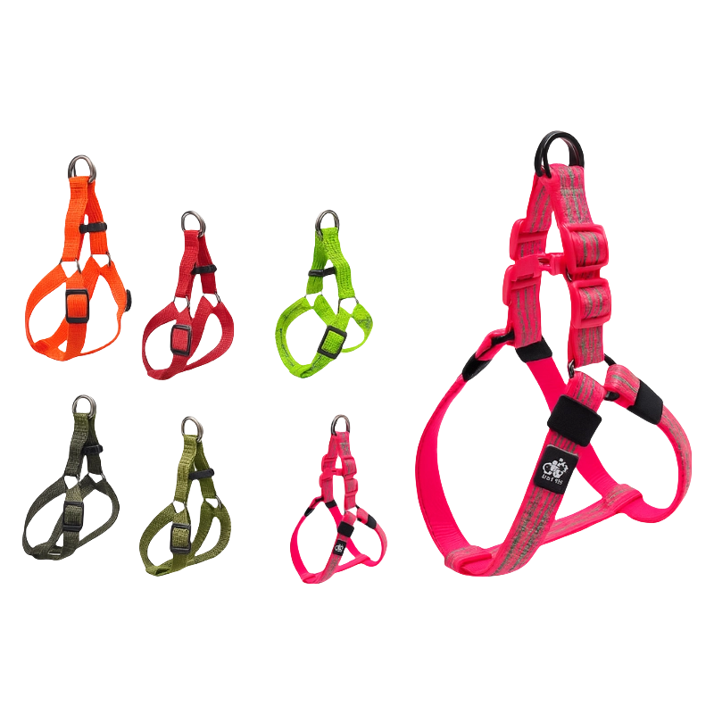 Coleira peitoral super resistente para cães com alça ajustável - Material ultra resistente em nylon reforçado para tração intensa