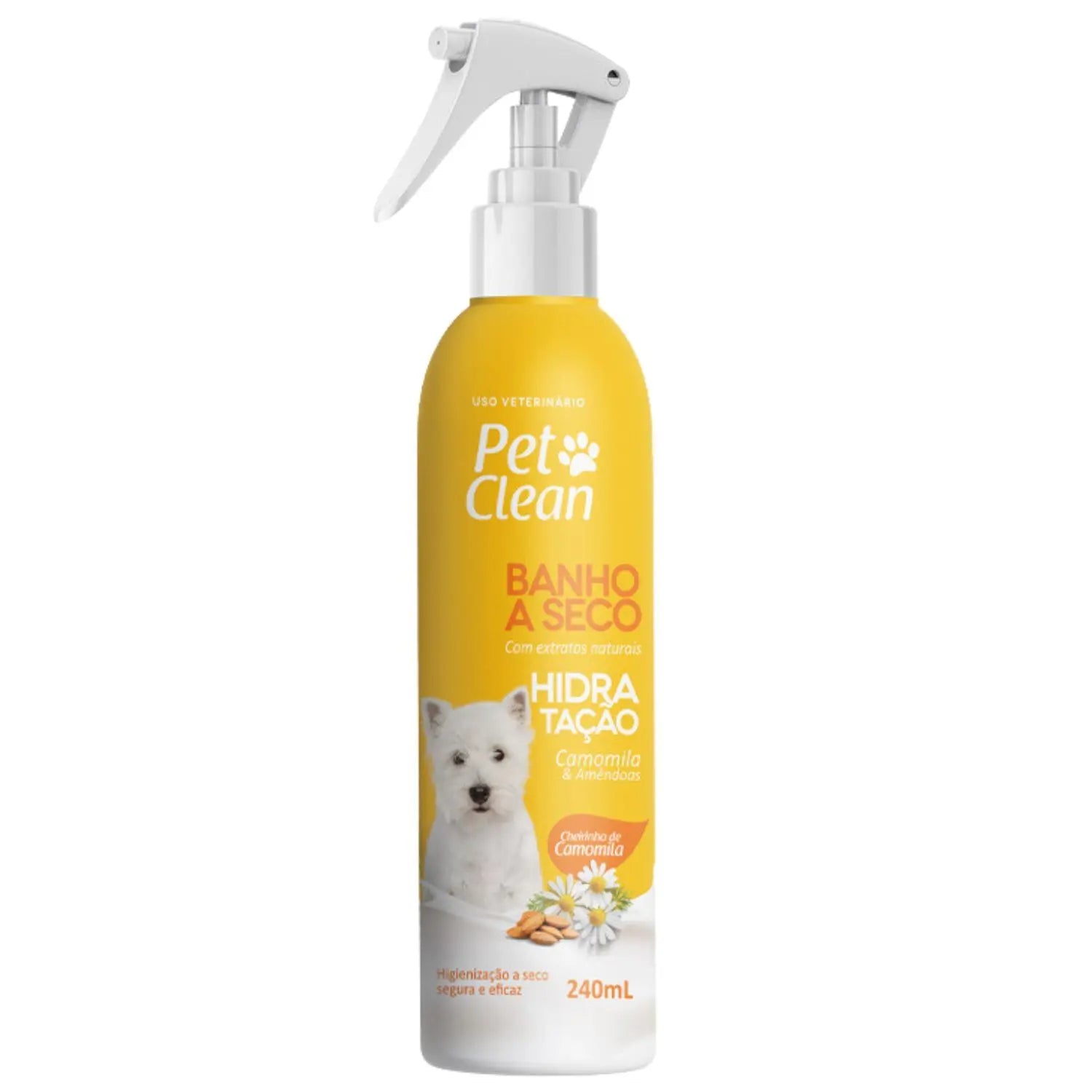 Banho a Seco para Pets - Limpeza rápida com hidratação intensiva, sem álcool ou parabenos - Ideal para cães e gatos sensíveis