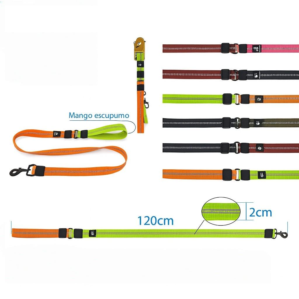 Coleira de Pescoço PR19 para Cães - Tecido macio e confortável, design durável em vermelho vibrante - Coleira para cães ativos - Coleira para cachorro