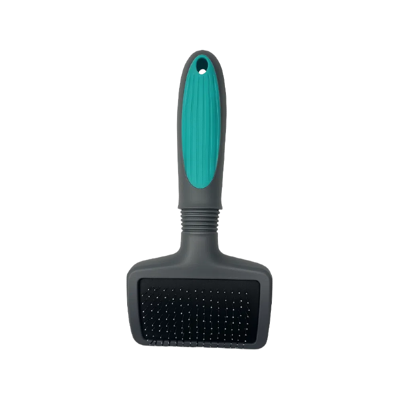 Pente DT18 Azul para Gatos e Cães - Removedor de Pelos sem Dor, Anti-embaraço, para Todos os Tipos de Pelagem, com Cabo Ergonômico Antiderrapante